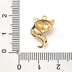 Brass Micro Pave Cubic Zirconia Pendants&nbsp;KK-K294-22G