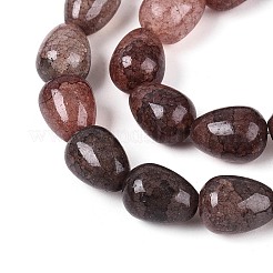 Baking Paint Crackle Glass Beads Strands&nbsp;DGLA-N019-03A-13