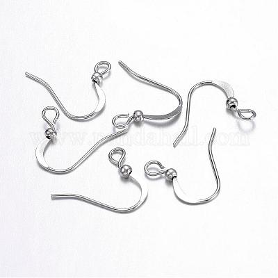 Brass Platinum French Earring Hooks&nbsp;X-KK-Q365-P-NF-1