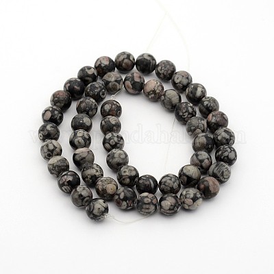 Natural Jade Round Bead Strands&nbsp;G-P070-72-12mm-1
