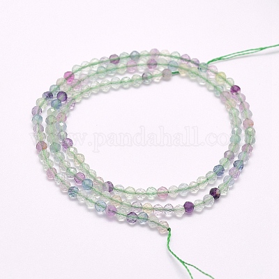 Natural Fluorite Beads Strands&nbsp;G-F509-38-3mm-1