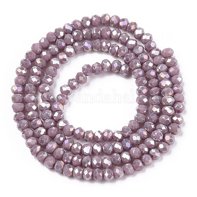 Electroplate Glass Beads Strands&nbsp;EGLA-A034-P3mm-B19-1