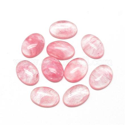 Watermelon Stone Glass Cabochons&nbsp;G-R415-13x18-40-1