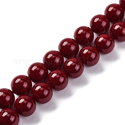 Baking Paint Glass Beads&nbsp;GLAA-Z010-01F-1