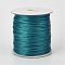 Eco-Friendly Korean Waxed Polyester Cord, Teal, 2mm, about 90yards/roll(80m/roll)