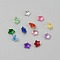 Glass Cabochons, Mixed Color, Star, 3x4x2.5mm