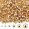 240Pcs Brass Round Spacer Beads, Real 18K Gold Plated, 2~6mm, Hole: 1~1.4mm