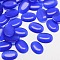 Cat Eye Cabochons, Oval, Blue, 40x30x6.5mm