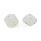 Marbled Stone Style Opaque Acrylic Beads, Nuggets, Light Yellow, 18~19x16.5~17x15.5~16mm, Hole: 1.8mm