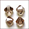 Imitation Austrian Crystal Beads, Grade AAA, K9 Glass, Faceted, Bicone, Camel, 3x3mm, Hole: 0.7~0.9mm