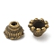 Alloy Bead Caps, Cadmium Free & Lead Free, Flat Round, Antique Bronze, 6.5x4.5mm, Hole: 1.6mm, about 2702pcs/1000g