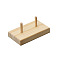 Spools Solid Wood Thread Rack, Thread Holder Organizer, Wheat, 100x55mm