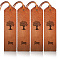 Cowhide Leather Labels, Handmade Embossed Tag, with Holes, for DIY Jeans, Bags, Shoes, Hat Accessories, Tree, 180x50x1.2mm