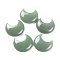 Natural Green Aventurine Cabochons, Moon, 35x31x7.5mm