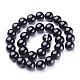 Natural Black Onyx Round Beads Strands&nbsp;GSR12mmC097-3
