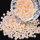 ガラスシードビーズ  セイロン  ラウンド  ビスク  2mm  穴：1mm  約6666個/100g&nbsp;X1-SEED-A011-2mm-147-1