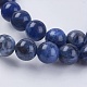Natural Sodalite Beads Strands&nbsp;X-G-G448-8mm-25-3