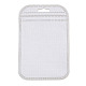 半透明のプラスチック製再封可能な包装袋  長方形  ゴールド  13x8.5x0.03cm&nbsp;OPP-Q006-03G-3
