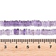 天然石アメジストビーズ連売り  長方形平石ビーズ  4~4.5x4~4.5x1.5~2mm  穴：0.1mm  約244~256個/連  16.14''~16.93''（41~43センチメートル）&nbsp;G-Z152-F05-03-6