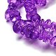 Transparent Crackle Glass Beads Strands&nbsp;GLAA-U004-01K-3