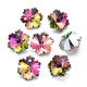 Electroplated Glass Charms&nbsp;EGLA-N006-015B-1
