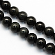 Natural Obsidian Round Beads Strands&nbsp;G-S156-4mm-1