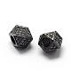 Rack Plating Brass Cubic Zirconia Beads&nbsp;ZIRC-S029-02B-2