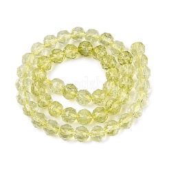 Crackle Transparent Glass Beads Strands&nbsp;GLAA-Q108-02A-16