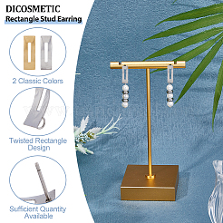 20Pcs 2 Colors 304 Stainless Steel Stud Earring Findings&nbsp;STAS-DC0014-83