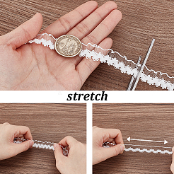 25M Polyester Elastic Lace Trim Ribbons&nbsp;OCOR-PH0006-27A