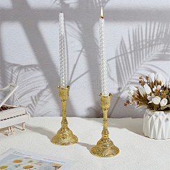 2Pcs Zinc Alloy Candle Holders&nbsp;AJEW-PH0007-97B