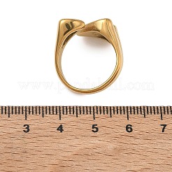 304 Stainless Steel Cuff Open Rings&nbsp;RJEW-D353-02G-01