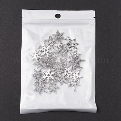 Christmas Snowflake Tibetan Style Alloy Pendants&nbsp;TIBEP-YW0001-58