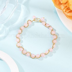 3Pcs 3 Colors Spray Painted Imitation Jade Glass Round Beaded Bracelets for Women&nbsp;BJEW-JB12050