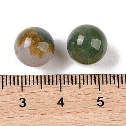 天然インディアンアゲート 穴なし球形ビーズ  ラウンド  10mm&nbsp;G-K353-04A-09