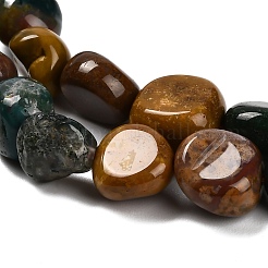 Natural Ocean Jasper Beads Strands&nbsp;G-P568-C06-01