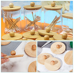 15Pcs Bamboo Lid&nbsp;FIND-BC0013-21