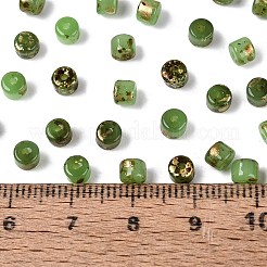 Imitation Jade Picasso Glass Beads&nbsp;SEED-Q039-05A-B01