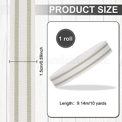 Cotton Stripe Pattern Ribbon&nbsp;OCOR-WH0078-550B