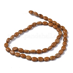 Natural Yellow Wood Lace Stone Wooden Jasper Beads Strands&nbsp;G-Z006-A23