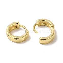 女性用真鍮ハギーフープピアス  18KGP本金メッキ  10.5x3.5mm&nbsp;EJEW-C097-06F-G