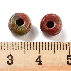 天然石ユナカイトビーズ  バレル  8~8.4x5~6.6mm  穴：2~3.2mm&nbsp;G-C134-03R