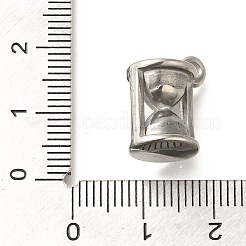 変色防止304ステンレススチールペンダント  砂時計チャーム  ステンレス鋼色  15.5x13x10mm  穴：2mm&nbsp;STAS-I321-63P