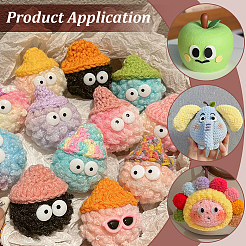 300Pcs Felt Cabochons&nbsp;FIND-PH0038-26B