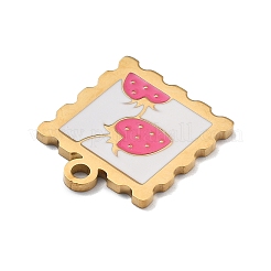 304 Stainless Steel Enamel Pendants&nbsp;STAS-R169-03B-G