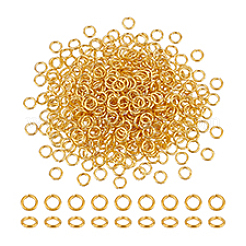 Brass Open Jump Rings&nbsp;KK-PH0006-6mm-G