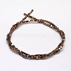 Electroplate Non-magnetic Synthetic Hematite Beads Strands&nbsp;G-I175-09A