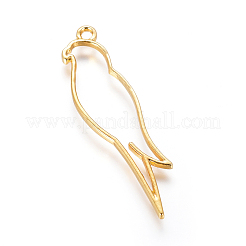 Zinc Alloy Open Back Bezel Pendants&nbsp;PALLOY-E564-01G