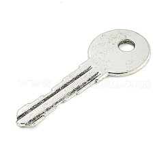 チベット風合金ビッグサイズペンダントトップ  高光沢キー  アンティークシルバー  54x20x2mm  穴：5mm  約160個/1000g&nbsp;FIND-M056-07A-AS