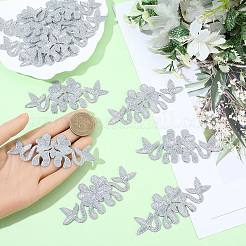 10Pcs Flower Polyester Iron on/Sew on Patches&nbsp;DIY-GF0011-76A